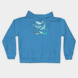 Blue Whales Kids Hoodie